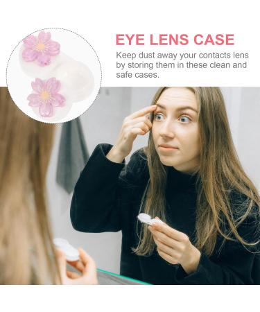 Ultechnovo 3-Piece Travel Contact Lens Case Set - Portable Violet Container for Contact Lenses (7x4.5x2.5cm) - International Shipping Available - Buy Online on GoSupps.com