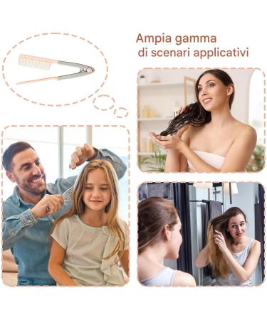 Hair straightener with Vshaped antifrizz tool with ergonomic handle nonslip for home hairdressers beginners professional girls women Pink - Buy Online on GoSupps.com