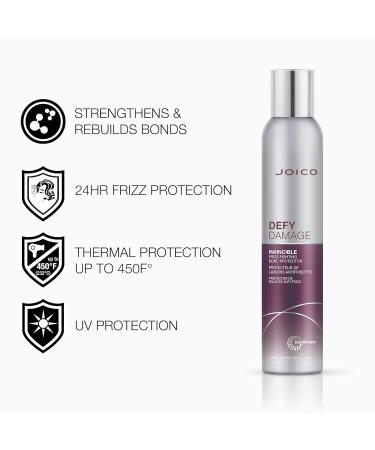 Joico Defy Damage Invincible Frizz-Fighting Bond Protector | Boost Shine & Protect Against Damage | Leave-In Treatment Spray 5.5-Ounces - Buy Online on GoSupps.com