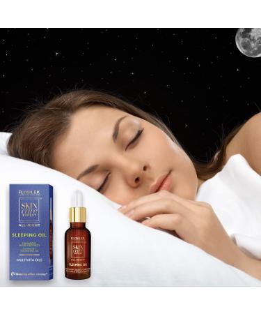 FLOSLEK Overnight Face Argan Oil | 30 ml | Contains 11 Oils & Vitamin E | Nourishes Regenerates & Smooths | Against Premature Ageing | Vitamin Booster | Sleeping Effect Technology for all Skin Types - Buy Online on GoSupps.com