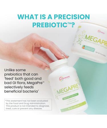 MegaPre Prebiotic Blend - Clinically Tested Oligosaccharides Fiber for Immune Health & Digestion - 180 Capsules - Buy Online on GoSupps.com