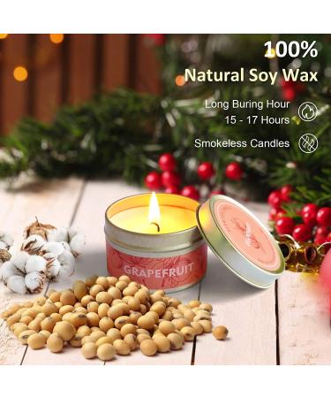 La Bellef e Scented Candles - Soy Wax Essential Oil Candles for Mom | Relaxing Spa & Yoga | Lemongrass, Rosemary, Grapefruit, Eucalyptus, Lavender, Mint - Perfect Birthday Gift for Women - Buy Online on GoSupps.com