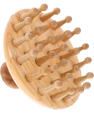 Baluue Mushroom Shaped Wooden Massager | Full Body Brush Massager for Muscle Relief & Scalp Care - International Shipping Available - Buy Online on GoSupps.com