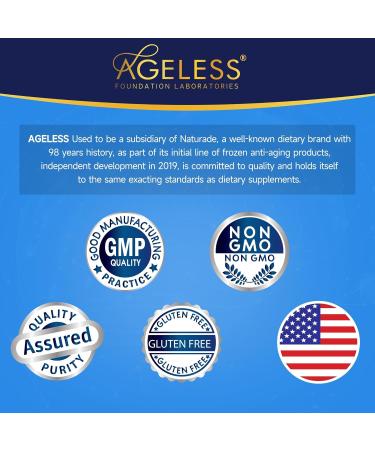 Ageless Brain Supplements for Memory and Focus | Cognitive Improvement | Formulated with Clinically Studied Ingredients | Support Mental Clarity & Neuro Health | Vitamin B6, B12, 60 Capsules - Buy Online on GoSupps.com