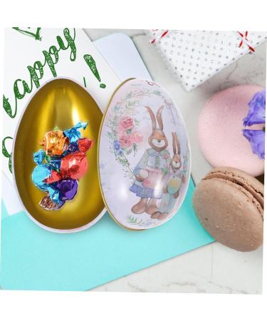 Alipis 2pcs Box Easter Eggs Easter Supplies Sugar Case Sweet Container Storage Tin Candy Props Tinplate 11.00X7.00X6.50CMx2pcs As Shownx2pcs - Buy Online on GoSupps.com