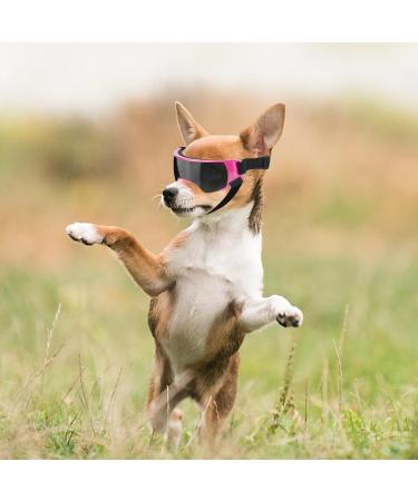 Small Dog Sunglasses - UV Protection, Windproof, Anti-fog Goggles in Pink - Buy Online on GoSupps.com