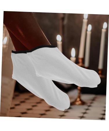 Paquet De Bain De Pieds En Coton Doux Paquet De Paraffine Pieds Spa P dicure Protection Hydratante R utilisable Beige Noir Fin - Buy Online on GoSupps.com