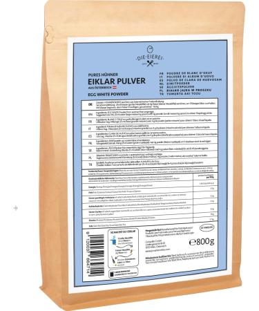 Pure Egg White Powder - 800g | High-Quality Free Range Egg Protein from Austria | Ideal for Baking & Fitness - Buy Online on GoSupps.com
