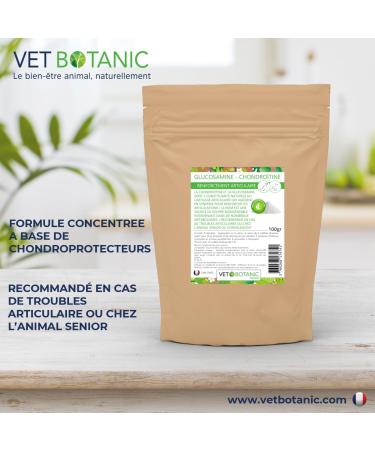 VET BOTANIC - Glucosamine chondroitin - Joint strengthening for dogs and cats (Powder) - 100g - Buy Online on GoSupps.com