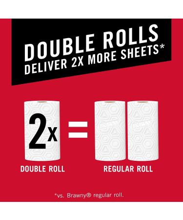 Brawny Tear-A-Square Paper Towels - 6 Double Rolls (12 Regular Rolls) - Buy Online on GoSupps.com