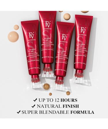 FV FV Foundation Waterproof & Long-Lasting Matte Finish and Medium Coverage Oily Skin/Normal 30 g Natural Beige - Buy Online on GoSupps.com