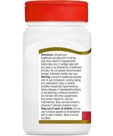 21st Century Healthcare Vitamin D3 125 mcg (5,000 IU) Rapid Release Softgels, 110 Count 110 Count (Pack of 1) - Buy Online on GoSupps.com