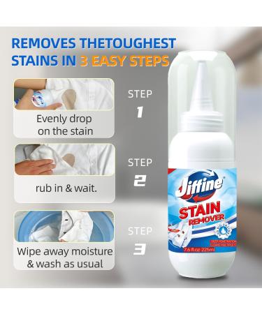 Effective Laundry Stain Remover 7.6oz | Removes Grease Coffee & Wine Stains from Fabrics & Carpets - Buy Online on GoSupps.com