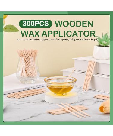 Wooden Wax Sticks Eyebrow Lip Nose Waxing Sticks Small Wax Spatulas Applicator Wood Craft Sticks for Hair Removal and Smooth Skin Spa and Home Usage (300PCS) - Buy Online on GoSupps.com
