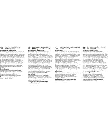 Glucosamine 1000mg with Vitamin C Capsules | 360 Count | Supports Active Lifestyle | UK Made - Buy Online on GoSupps.com