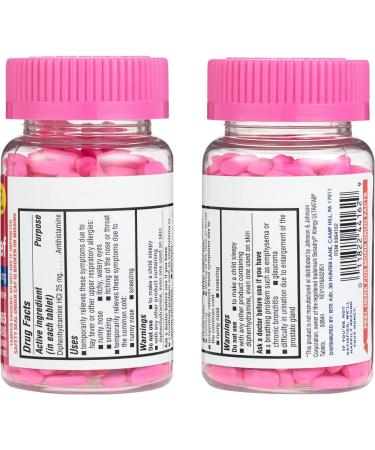 Rite Aid Allergy Relief 365 Minitabs - Diphenhydramine HCI 25mg Antihistamine - Small Easy-to-Swallow Tablets for Common Cold & Respiratory Allergies - Buy Online on GoSupps.com