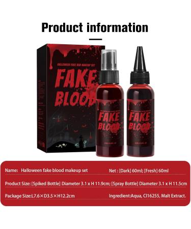  G n rique Washable Fake Blood - Halloween Liquid Blood Makeup Kit | Hydrating Stage Blood for Cosplay Theater Film | Realistic Reusable Blood Gel for Horror FX | SOOD EFFECTS SPECIAL SAN - Buy Online on GoSupps.com