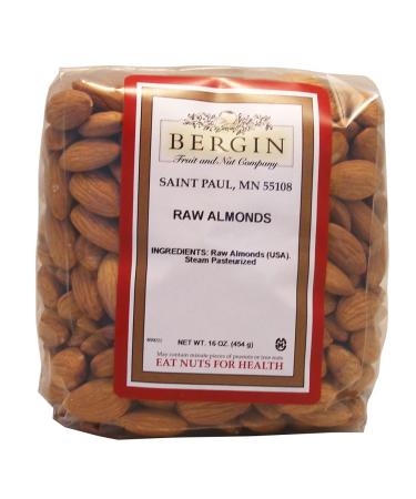 Bergin Fruit and Nut Company Raw Almonds 16 oz (454 g)