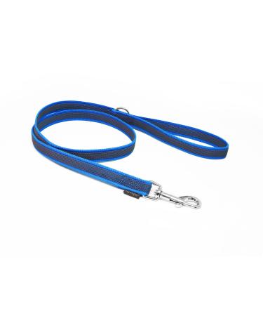 Mystique Rubberized leash 20mm with hand loop standard carabiner blue 2m 2m blue