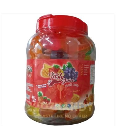 Tasty Fruity Jellies Fruit Pops Halal Jelly 32g x 55 Large Size Fruit Jellies – Kids Birthday Party Bag