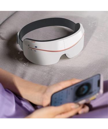 Haofy Headache Massager & Eye Massage Device - Intelligent Heating Vibration USB Charging | Perfect for Dormitory Use (White) - Buy Online on GoSupps.com