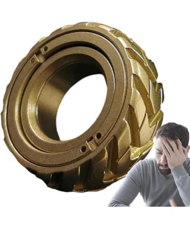 Shop Tire Profile Spinner Ring | Rotating Mechanical Jewelry for All Ages - Stainless Steel Gold - Buy Online on GoSupps.com