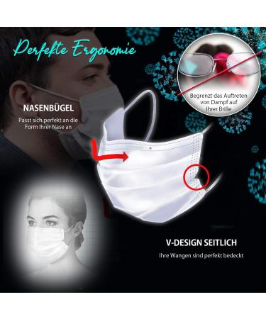 Iris Ohyama Surgical Disposable Masks - Set of 40 Size L 3 Layers BFE 98% Individually Packaged Elastic Anti-Irritation - Black & White | Medical Masks for International Shipping - Buy Online on GoSupps.com