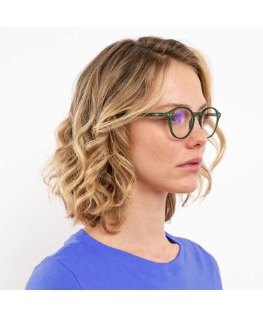 Muunel Blue Light Reading Glasses with Essilor Anti-Glare | HD Vision | Black Frame for Women | Power Gr n 2.0X - Buy Online on GoSupps.com