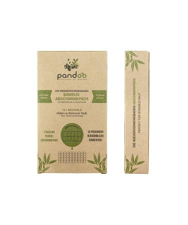 pandoo | Pack of 10 washable bamboo makeup remover pads | reusable makeup remover pad | makeup remover wipe | eco-friendly