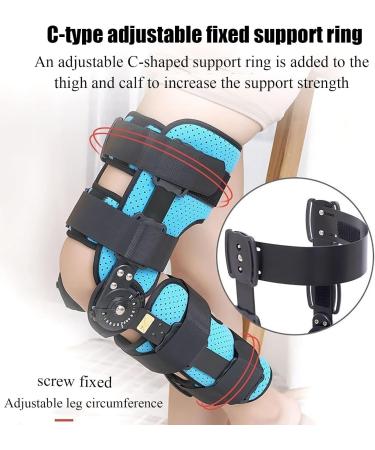 Knee Immobilizer Brace | Adjustable Knee Fixation 0 -120 | Breathable Support for Injury Recovery (Left Leg - Buy Online on GoSupps.com