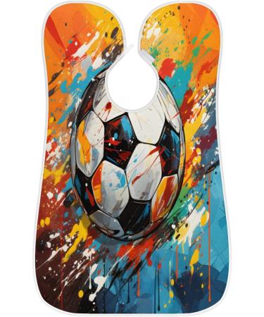 Colorful Paint Football Beard Bib Apron - Beard Hair Catcher for Men | Perfect Gift for Father's Day Christmas & Anniversaries - Buy Online on GoSupps.com