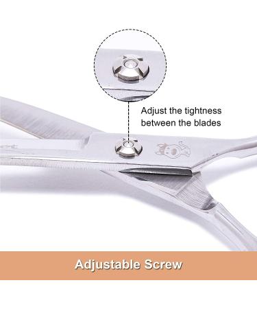 LovinPet Professional Dog & Cat Grooming Scissors | Stainless Steel Round Tip Shears for Cats & Dogs | Curved Pet Grooming Tools - Buy Online on GoSupps.com
