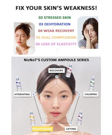 NizNot 05 Niacin Vita Skin Toning Ampoule Melanin Inhibition & Skin Tone Correction Niacinamide Vita C + E Synergy for Dark Spot and Skin Clarity 1.69 oz - Buy Online on GoSupps.com