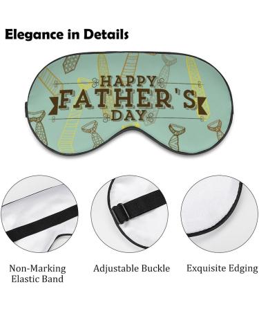 Father's Day Ties Sleep Mask - Adjustable Strap Eye Cover for Sleeping - Light Blocking Blindfold for Men and Women - Perfect for Travel and Naps - Buy Online on GoSupps.com