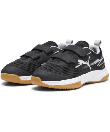 PUMA Unisex Kinder Varion II V Jr Indoor Court Shoe 34 EU - Black Cool Light Gray Yellow Blaze Gum | Shop Now for International Shipping - Buy Online on GoSupps.com