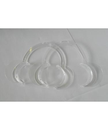 Buy 2x Dental Autoclavable C-Shape Teeth Whitening Lip & Cheek Retractor - Size M (118x85x17mm) Transparent - International Shipping Available - Buy Online on GoSupps.com