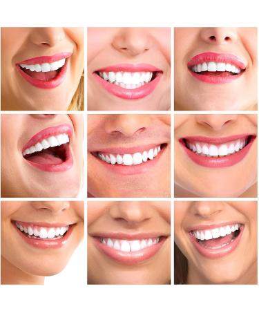 Realistic Upper and Lower Veneer Cosmetic Teeth Set for Confident Smile - 4 PCS Fake Teeth for Men and Women with Comfortable Fit - Buy Online on GoSupps.com