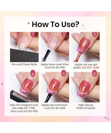 SUPWEE 9D Cat Eye Gel Nail Polish Set 12 Colors Upgraded Cat Magnetic Gel Polish with Magnet Double Magic Colors Nail Polish Chameleon Cat Eye Gel for Nail Salon DIY Nail Art 189 - Buy Online on GoSupps.com