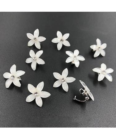 Mini Flower Claw Clips Set - 40pcs Rhinestone Hair Barrettes for Girls - Buy Online on GoSupps.com