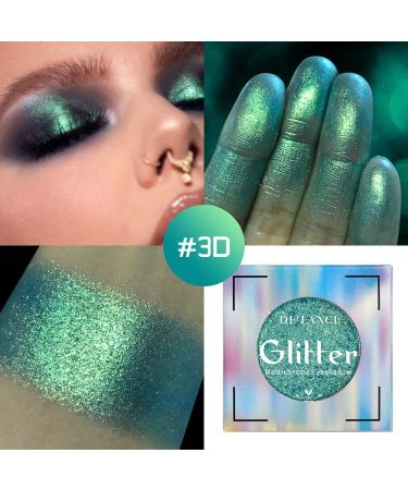 Green Multichrome Chameleon Eyeshadow Palette for Women - Highly Pigmented and Long Lasting with Glitter, Shimmer, and Metallic Holographic Powder - Perfect for Stage and Party Makeup - Buy Online on GoSupps.com