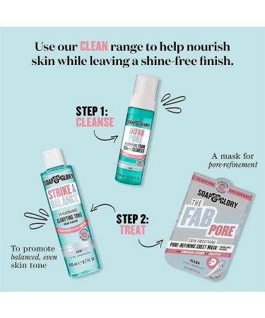 Soap & Glory Fab Pore Purifying Foam Cleanser with Salicylic Acid & Witch Hazel - 200ml - Buy Online on GoSupps.com