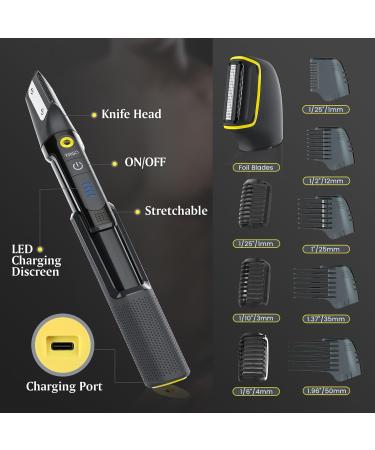 Manscape Groin & Body Hair Trimmer - Dual-Head Ball Shaver Waterproof Groomer for Men - Best Pubic & Back Hair Removal Tool - Buy Online on GoSupps.com