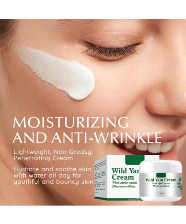 Wild Yam Cream - 113g Wild Yam Cream Organic for - Natural Relief for Menopause Dry Skin - Menopause Botanical Balancing Body Cream - for All Skin Types - Buy Online on GoSupps.com