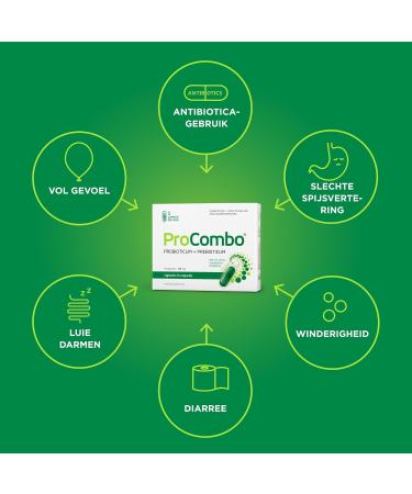 ProCombo - Smart Synbiotic with Targeted Good Bacteria | Double Capsule & Liquid Formula for Quick Results - International Shipping Available - Buy Online on GoSupps.com