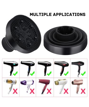 Buy Professional Foldable Hair Dryer Diffuser Attachment for Curls | Universal Fit for Most Hair Dryers - Buy Online on GoSupps.com