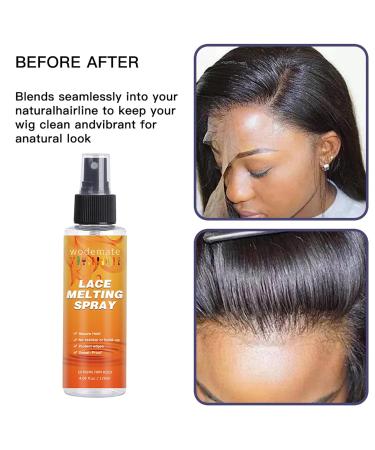 Lace Wigs Melting and Holding Spray 120ml Extreme NO Residue Fast Drying Protecting Edges Hair Adhesive for Wigs - Buy Online on GoSupps.com