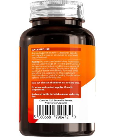 Iperk Boswellia Serrata Capsules 2000mg (120 Vegetarian Capsules) - 5:1 Extract, ISO Licensed Facilities, Non-GMO & Gluten Free - Buy Online on GoSupps.com