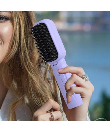 Buy Cordless Electric Hair Straightening Comb - Anti-Scald Ionic Brush with Fast Heating & 3 Temp Settings for Women | International Shipping Available - Buy Online on GoSupps.com