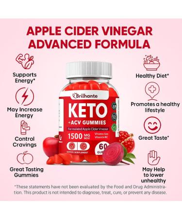bucolicoBuy Keto ACV Gummies - Organic Apple Cider Vinegar Gummies Sugar Free Contains Apple Cider Vinegar with Mother Vitamin B12 & B6 Beetroot | Metabolism and Energy Gluten-Free Vegan-60 Count - Buy Online on GoSupps.com