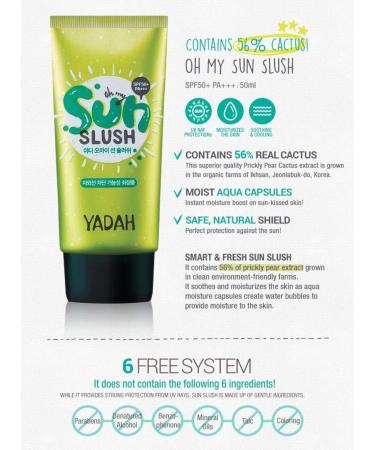  YADAH Oh My Sun Slush SPF50+ PA+++ - Buy Online on GoSupps.com